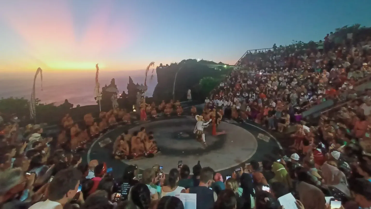 Gamelan performance in a Balinese courtyard